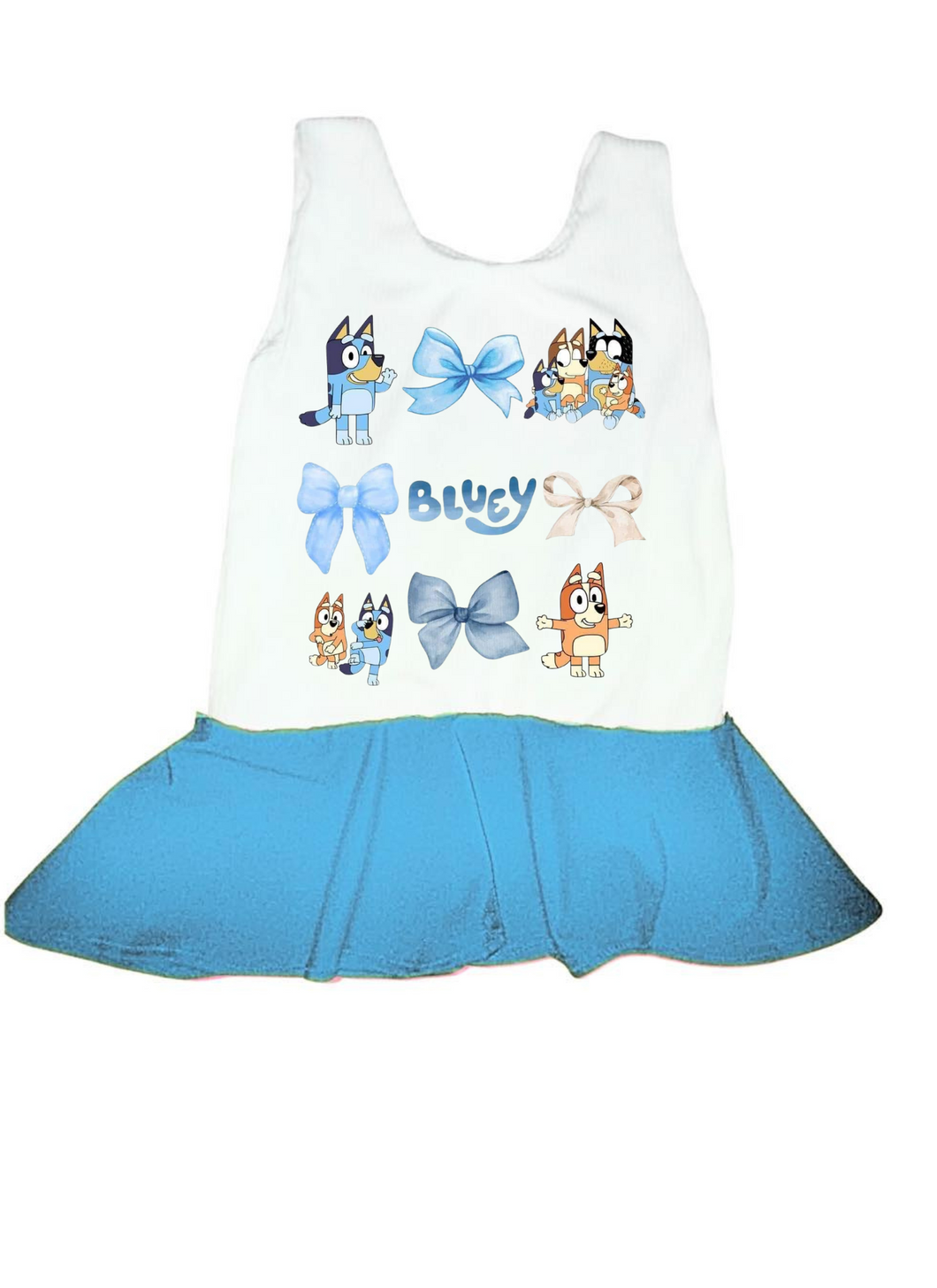 Bluey peplum