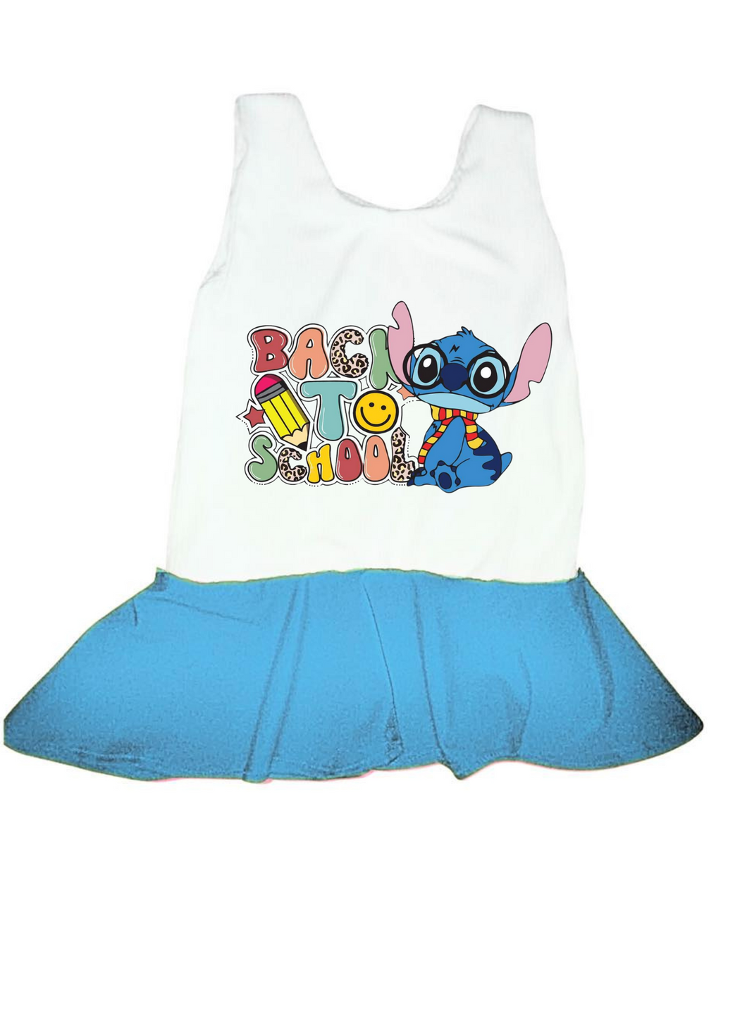 Stitch back to school peplum top