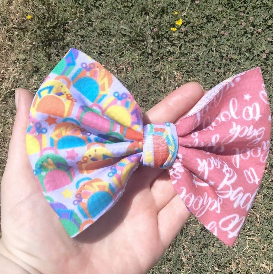 Back to school/ backpacks bow