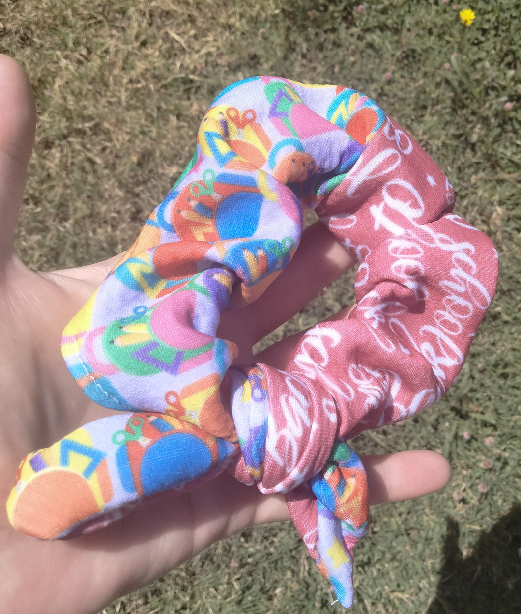 Back to school/ back pack scrunchie