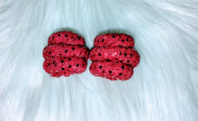 Load image into Gallery viewer, Red sequin top knot piggiess
