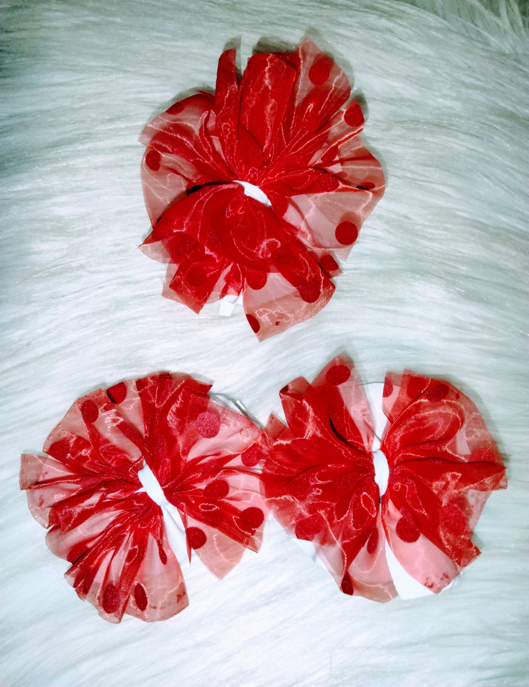 Red shredded tulle ♥️