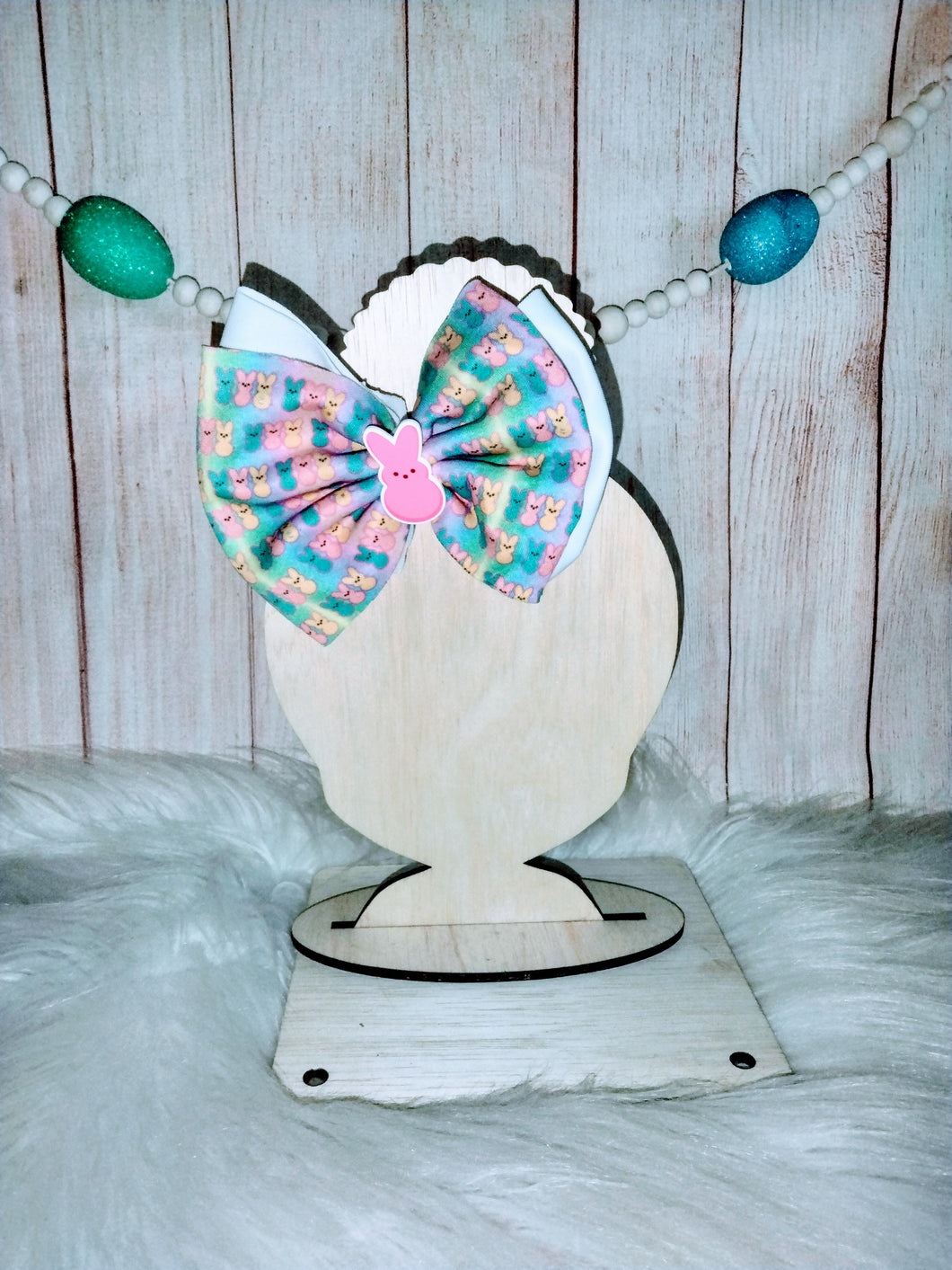 Double stacked peep bow