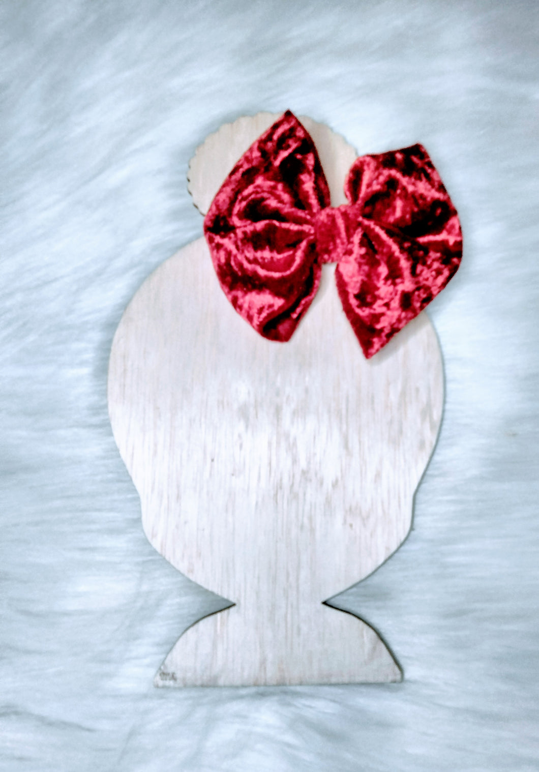 Red velvet bow