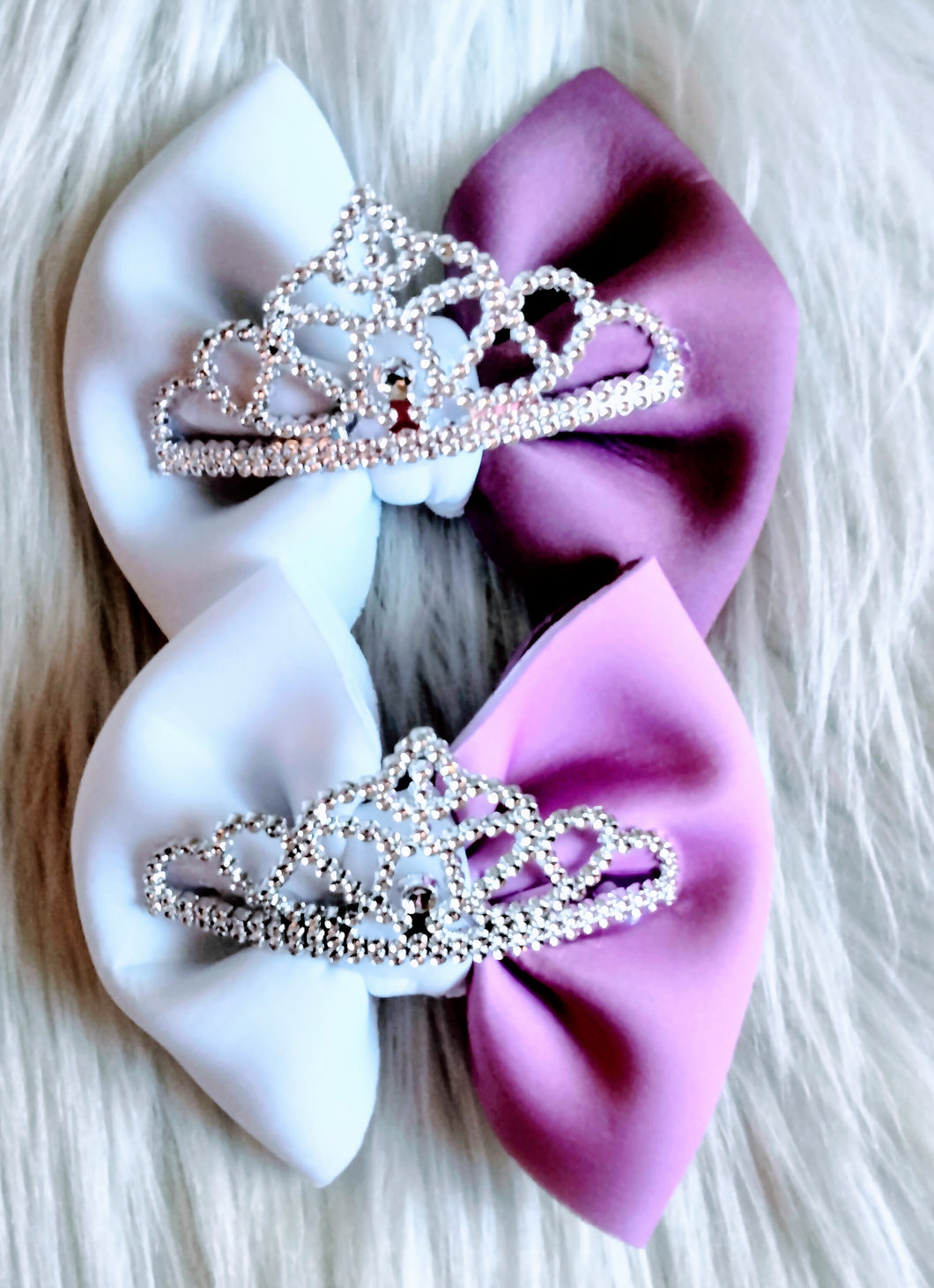 Princess crown bow