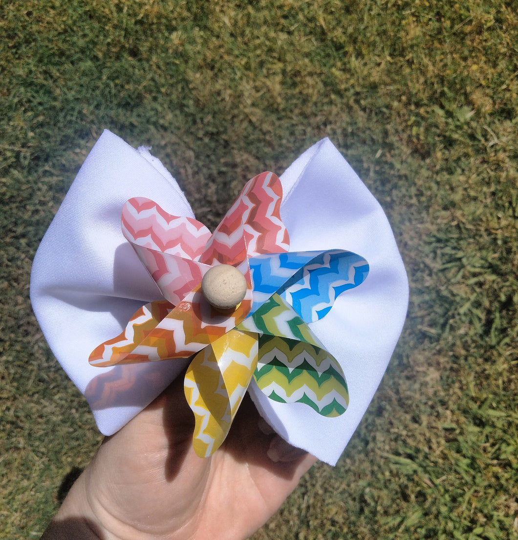 Colorful spinner bow