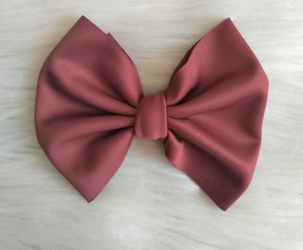 Maroon puff bow