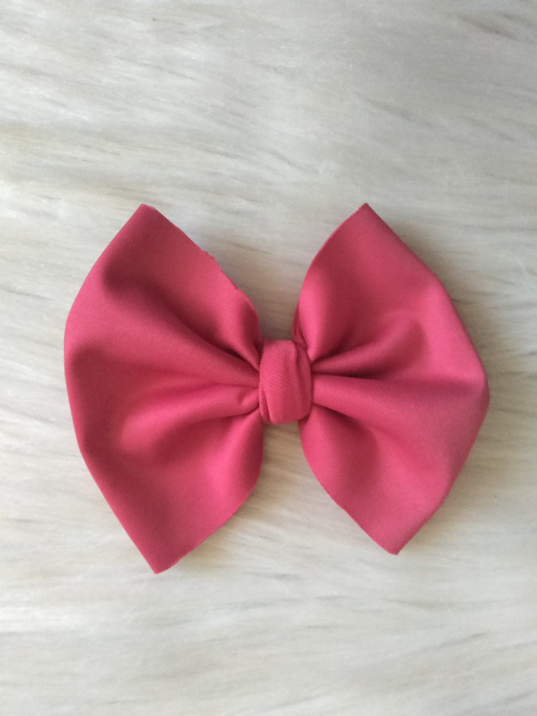 Pink puff bow