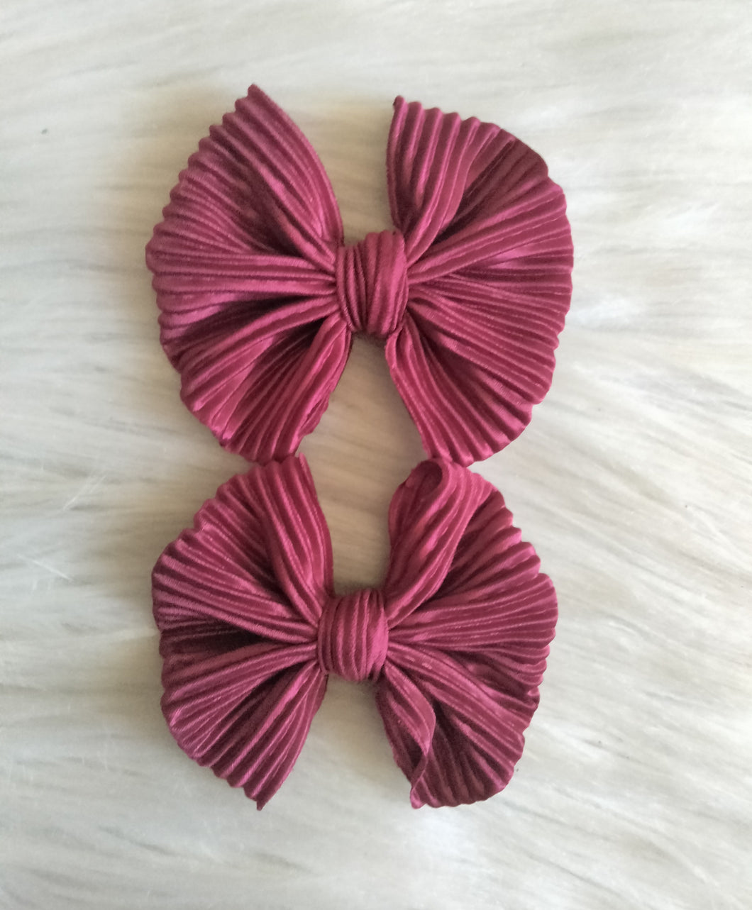 Pleated red piggies