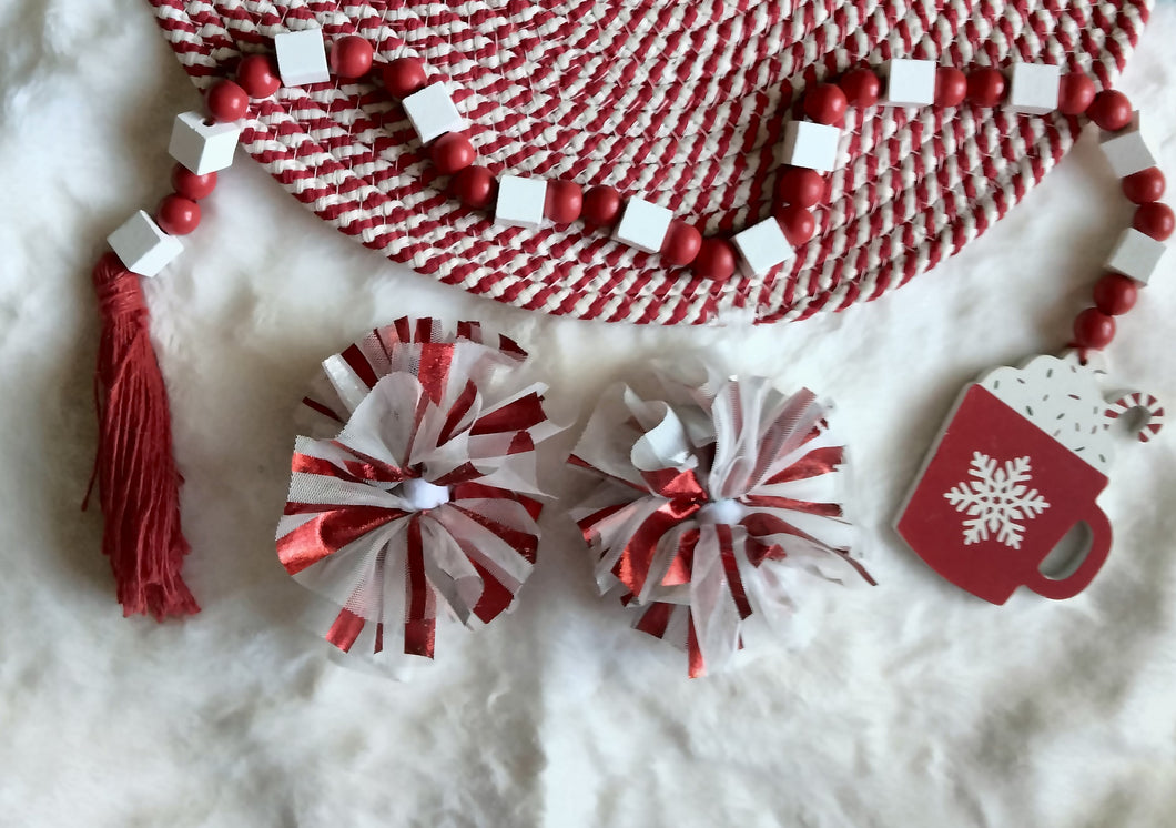 Candy Cane shredded piggies