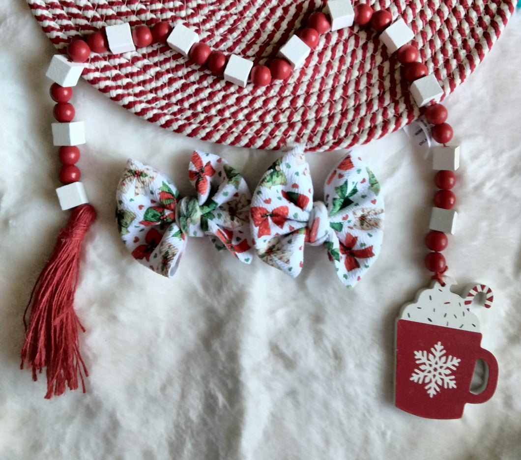 Christmas bow piggies