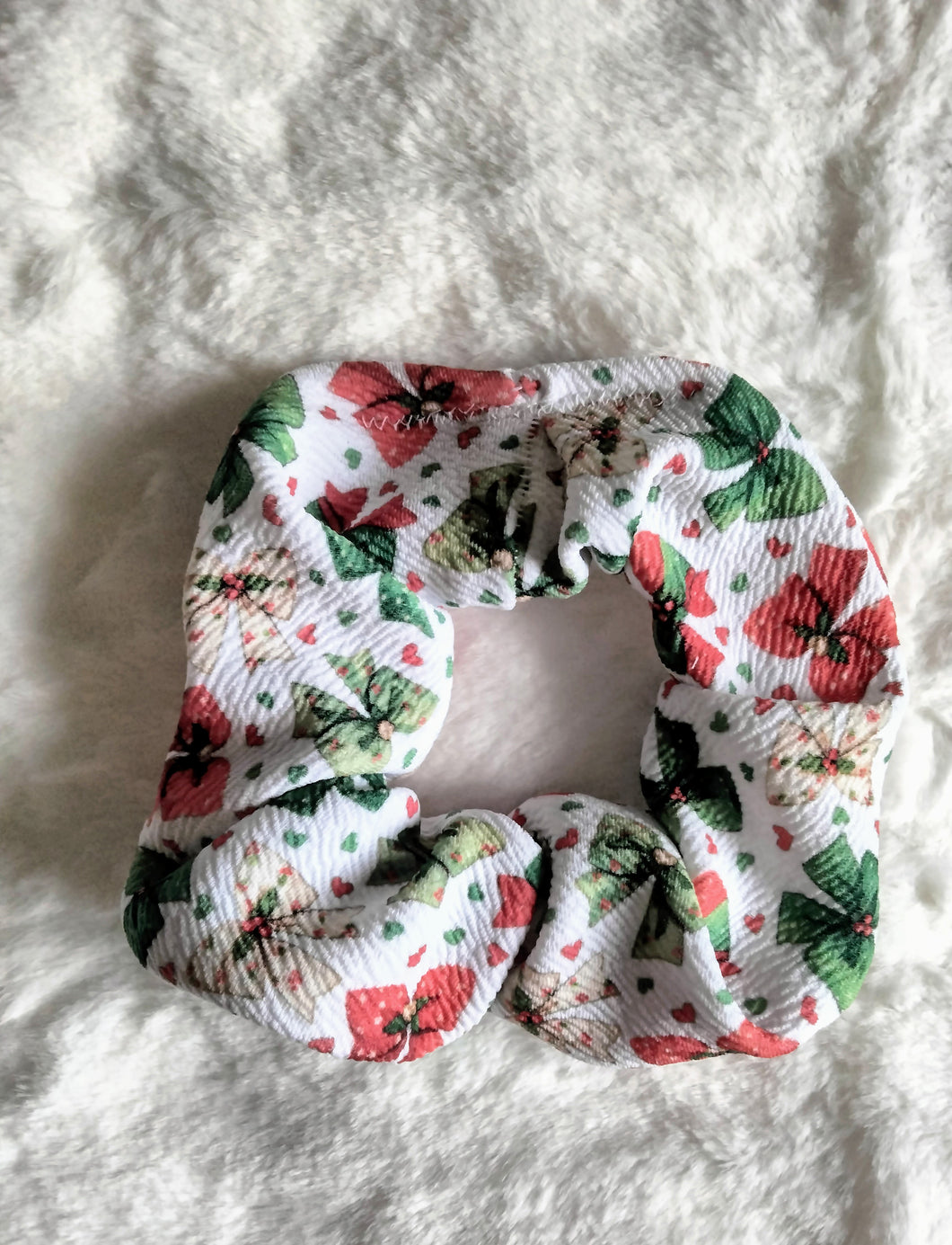 Christmas bow scunchie