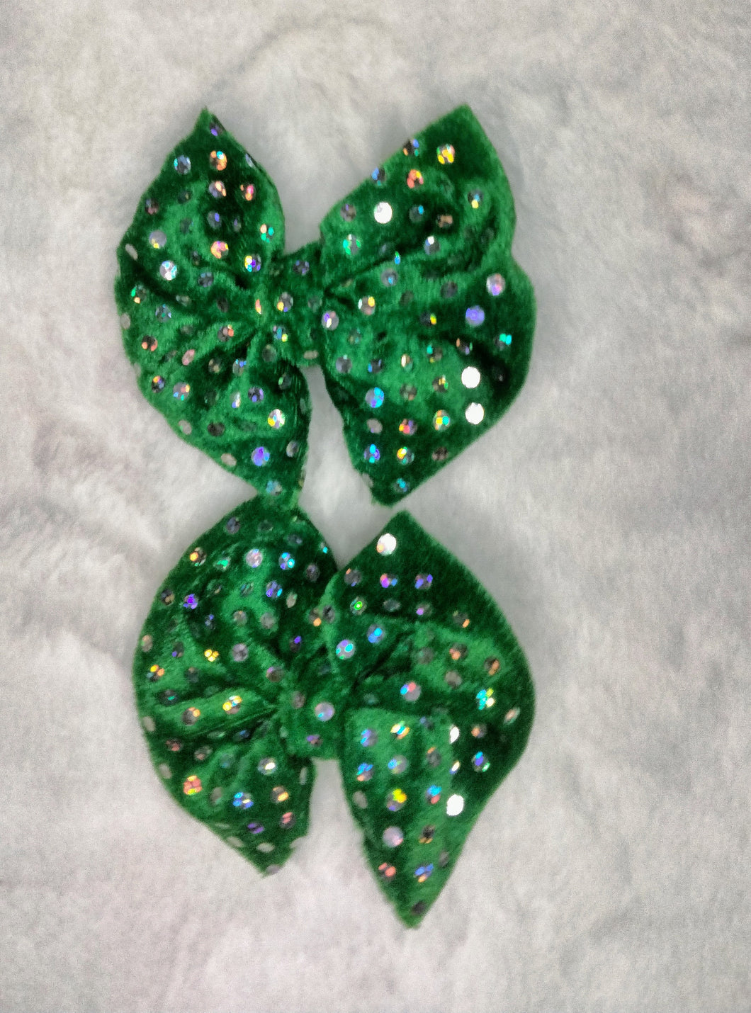 Green velvet piggies