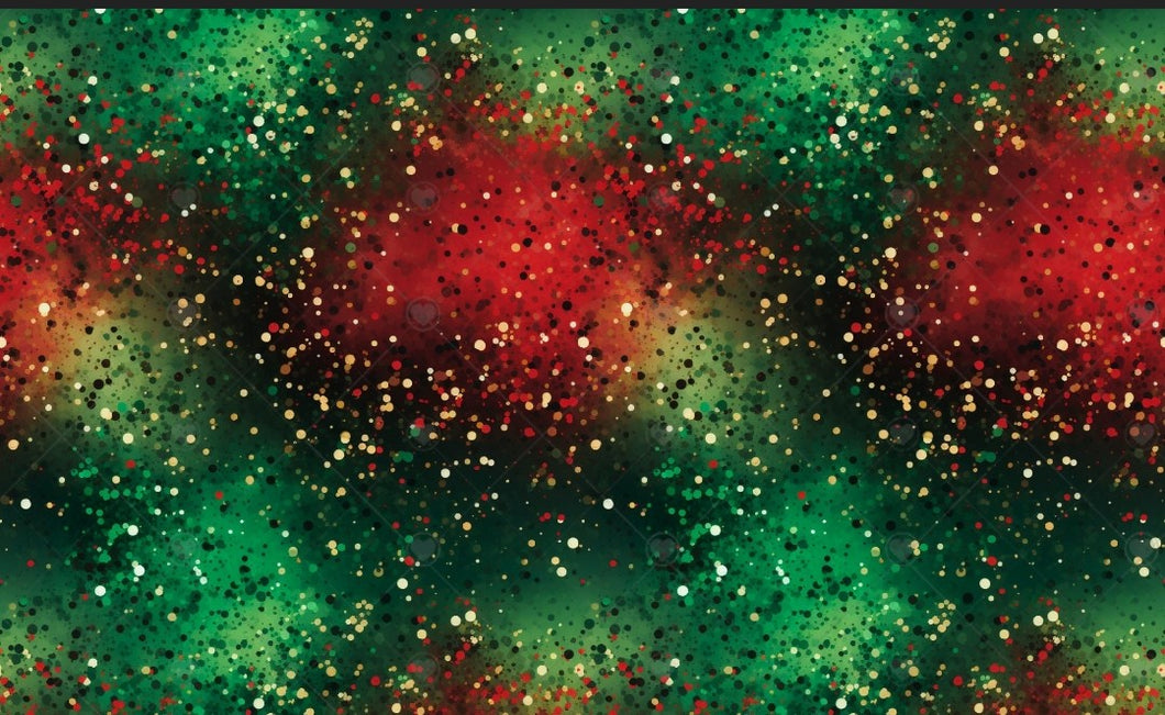 Green/ red sparkle leggings