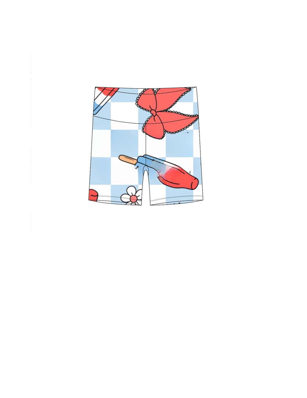 4th popsicle biker shorts