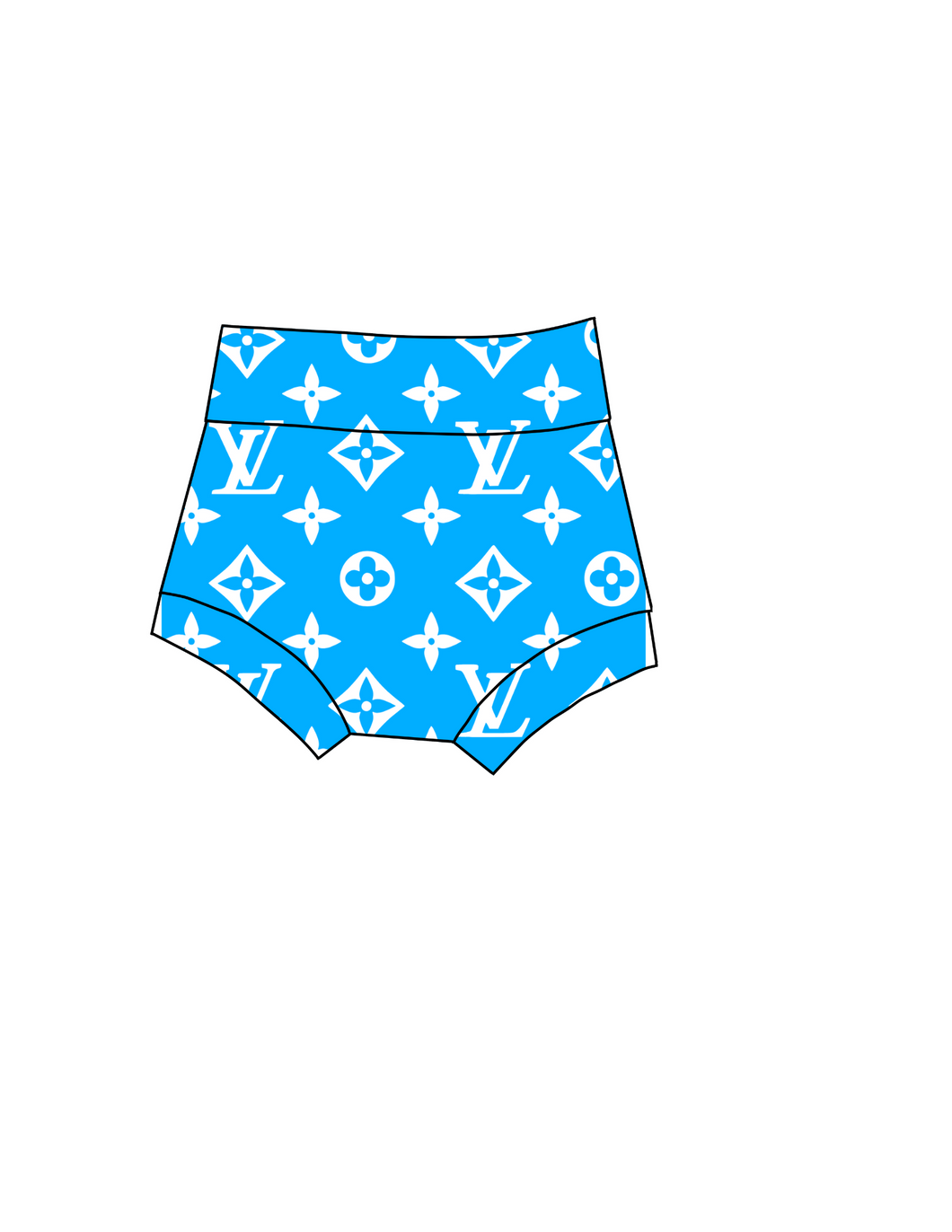 Blue LV bummies