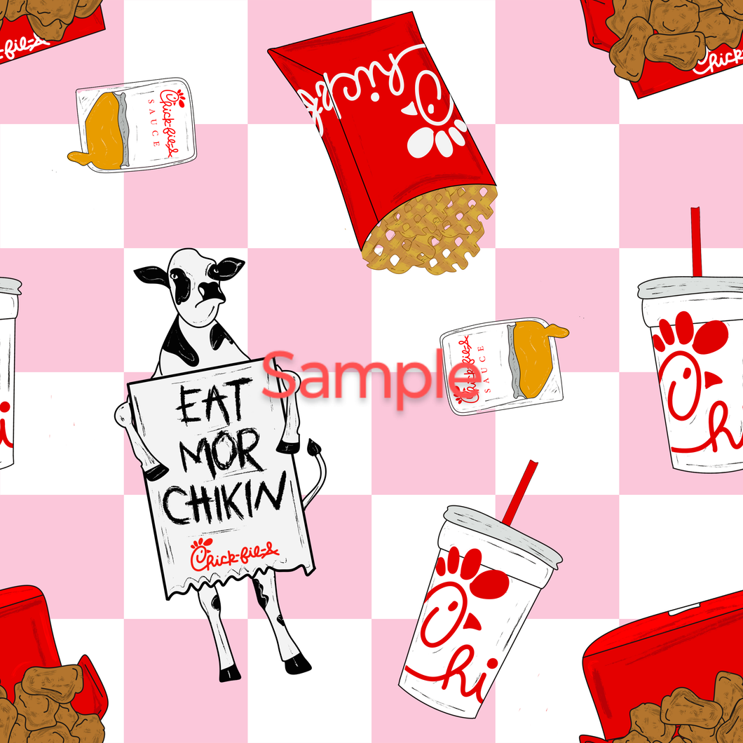 Chic Fil A Bow/ piggie