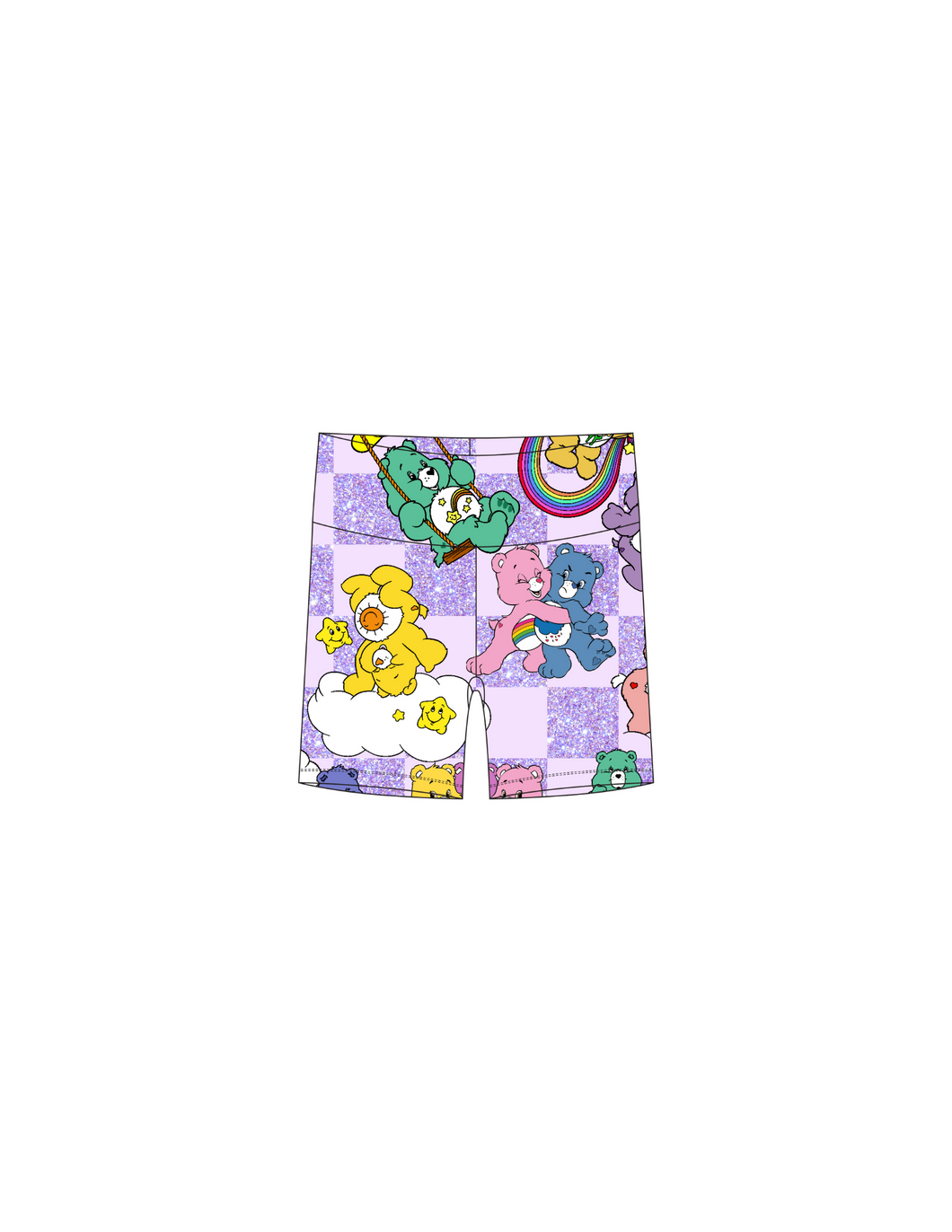 Carebear biker shorts