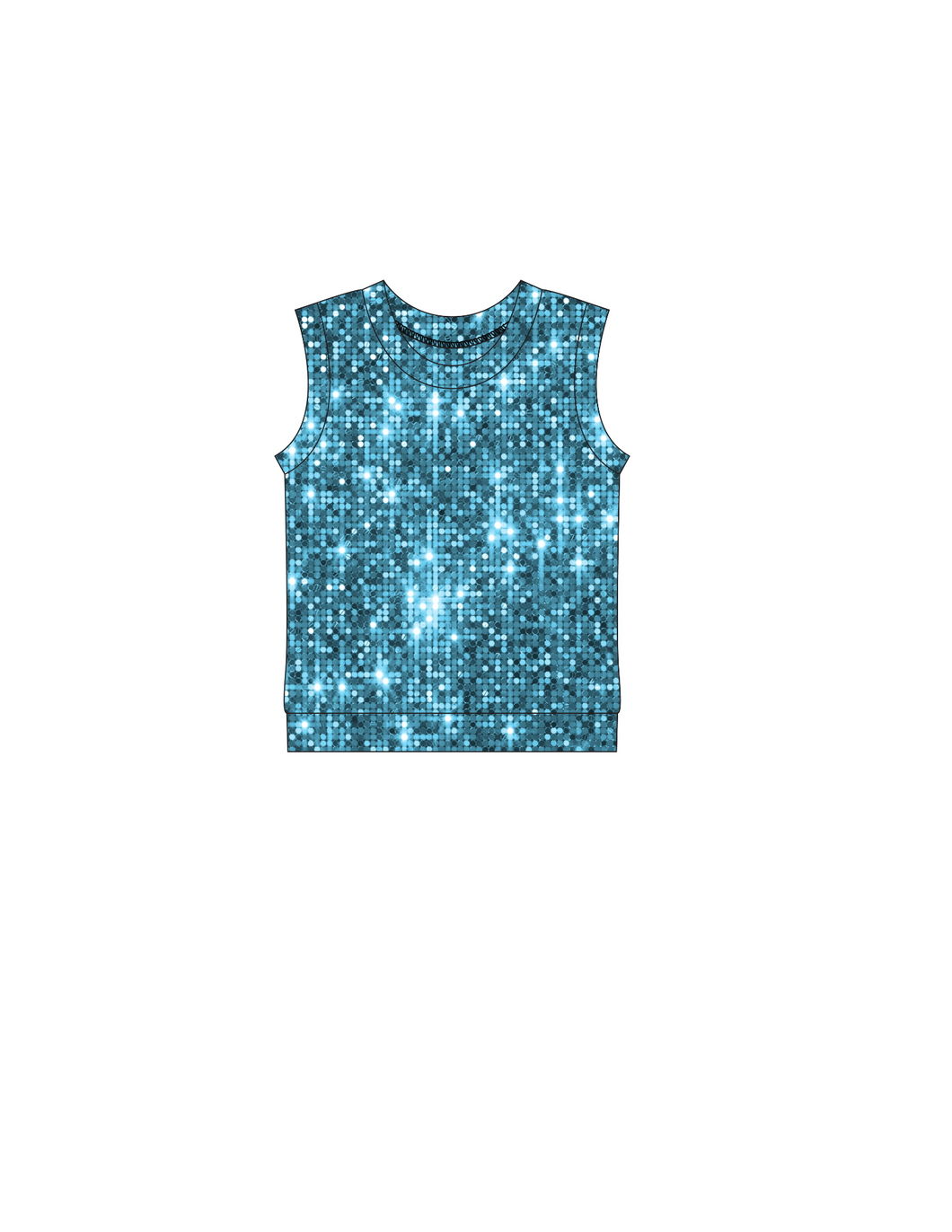 Blue sparkle tee shirt