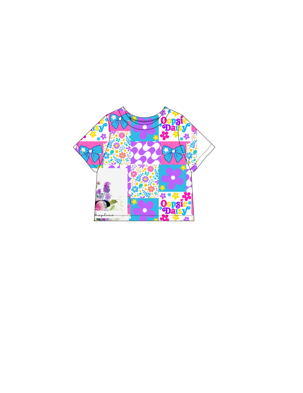 Floral  tee shirt