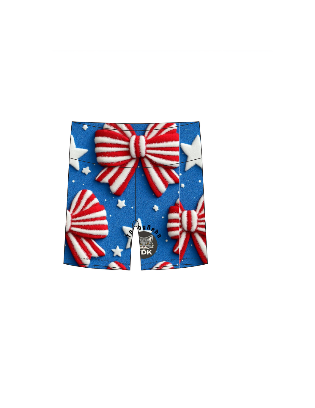 4th bows biker shorts