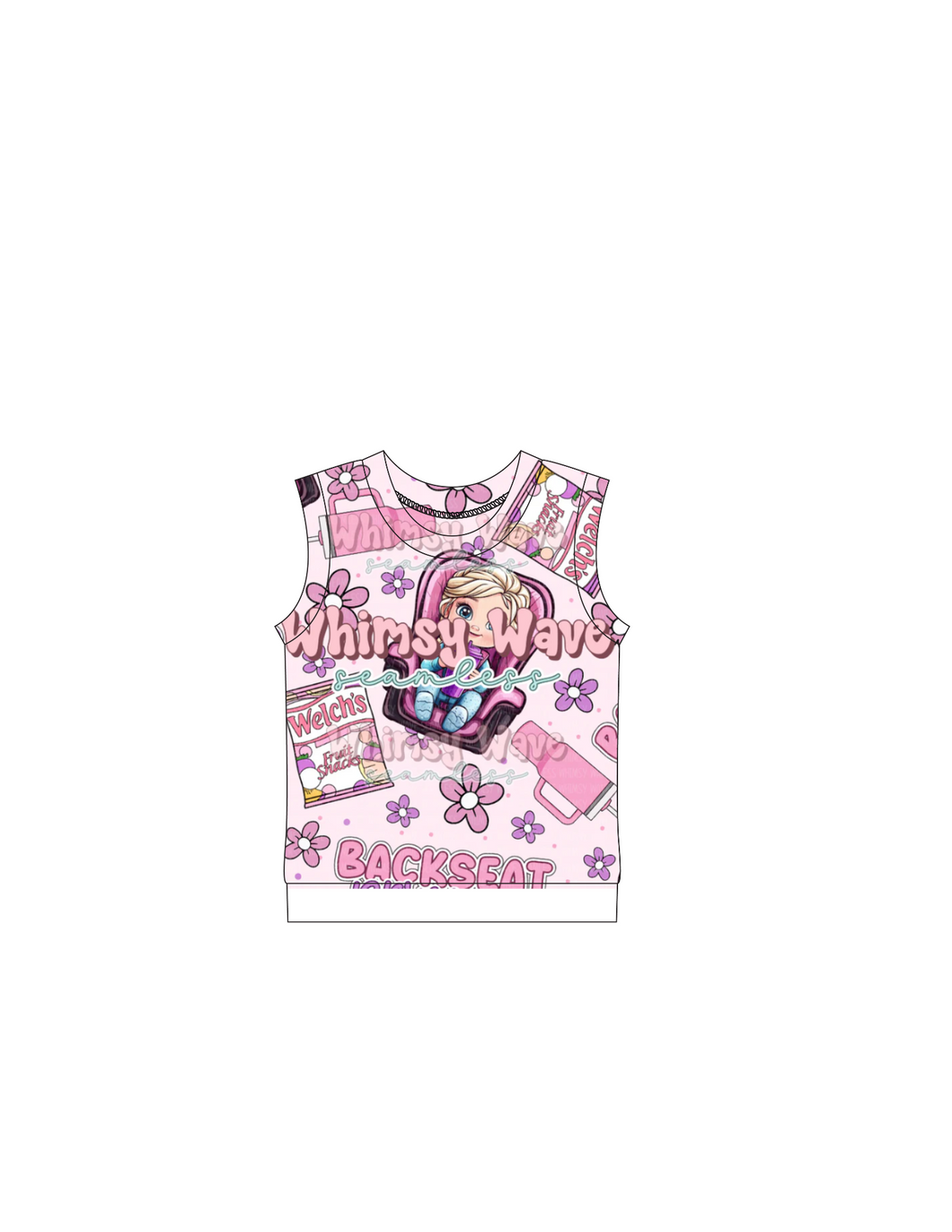 Backseat princess tank top