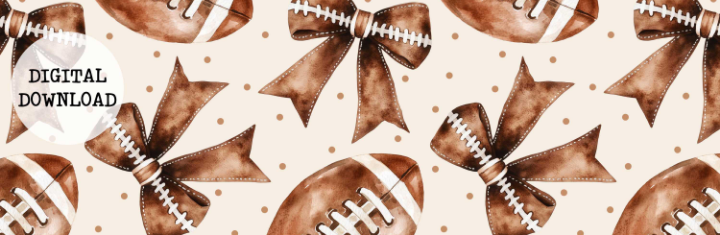 Football bow/ piggie 🏈