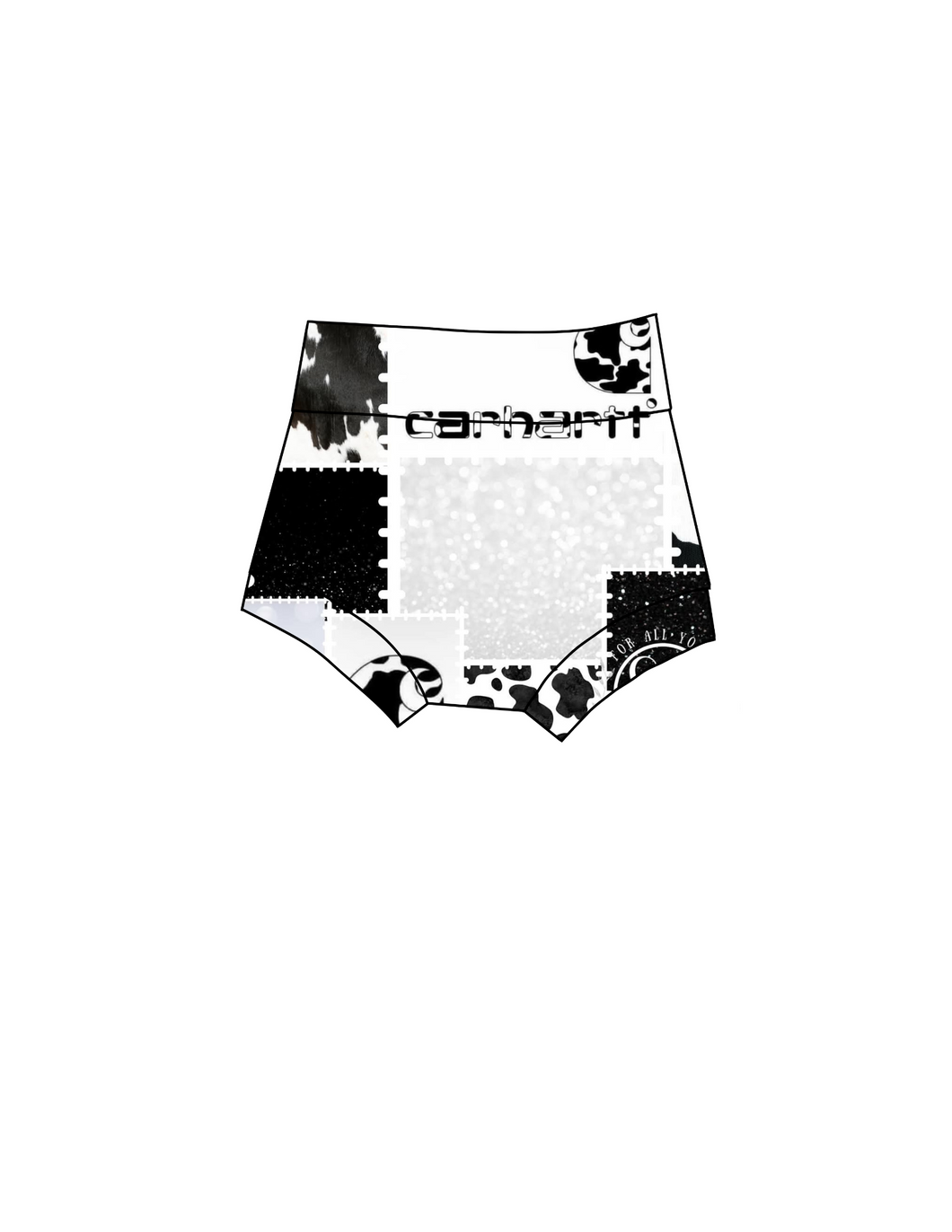 Black/ white Carhartt bummies