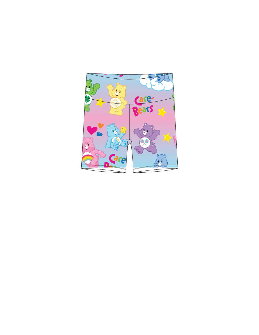 Carebear biker shorts