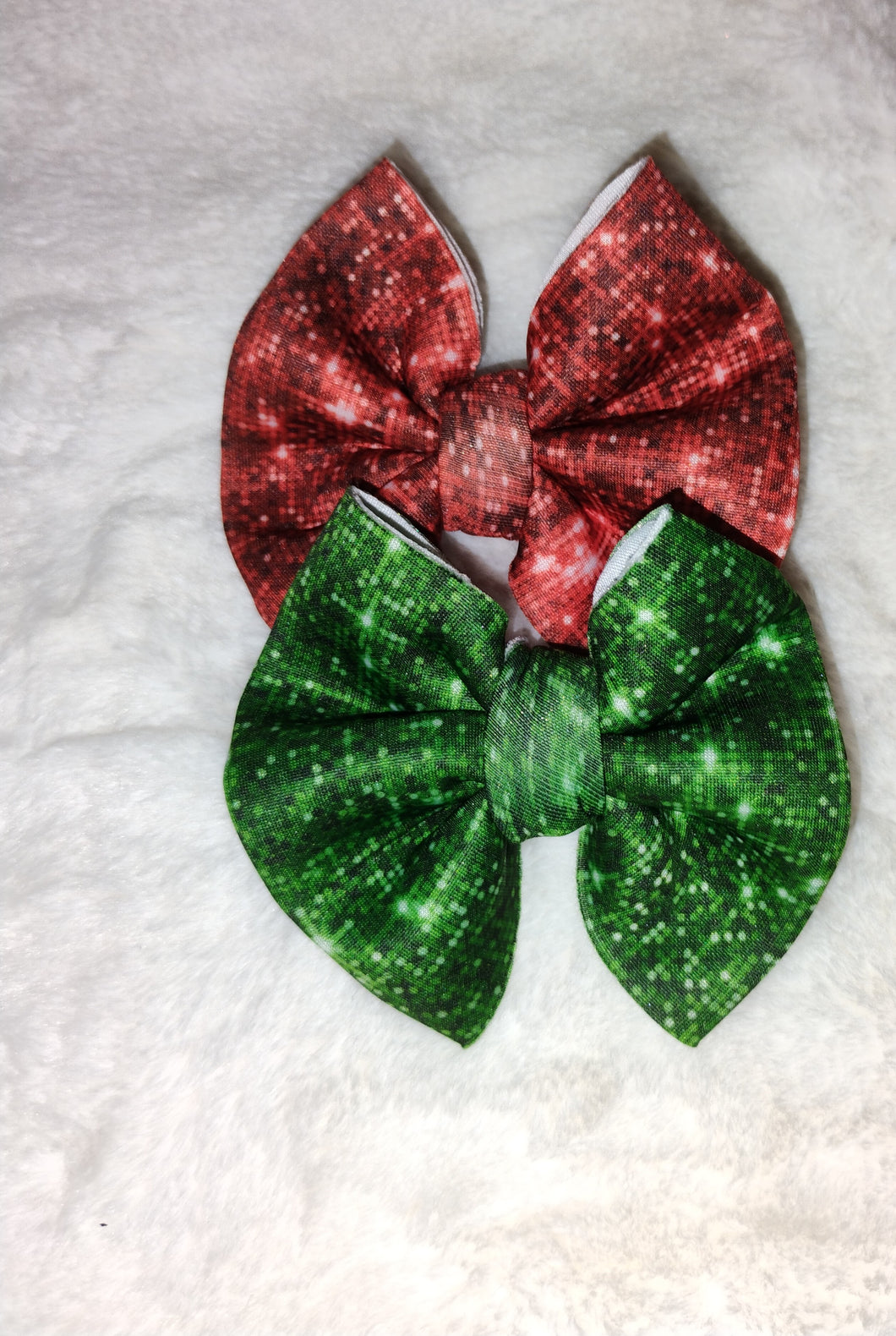 Green/Red sparkle piggies