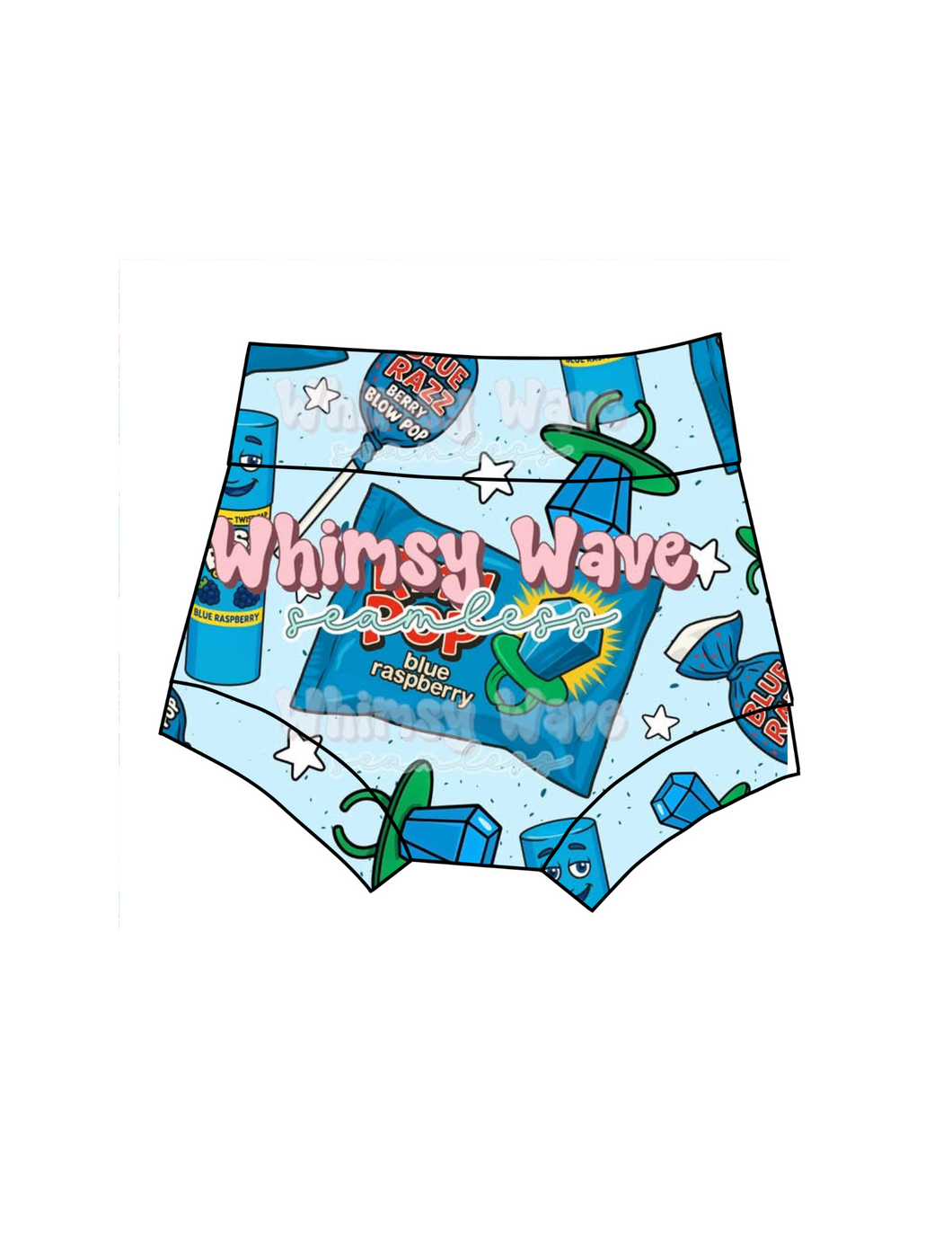 Blue push pop bummies