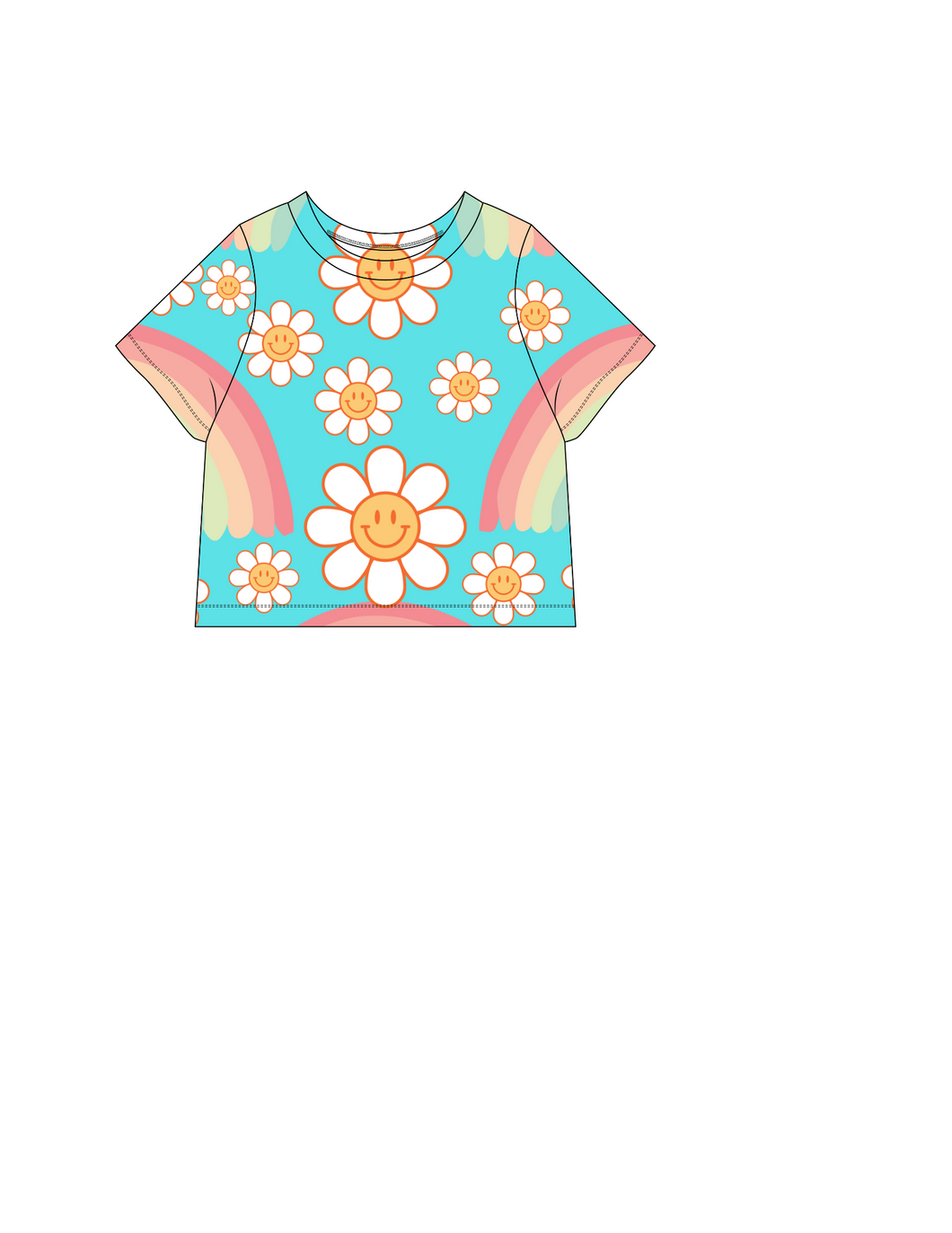 Floral tee shirt