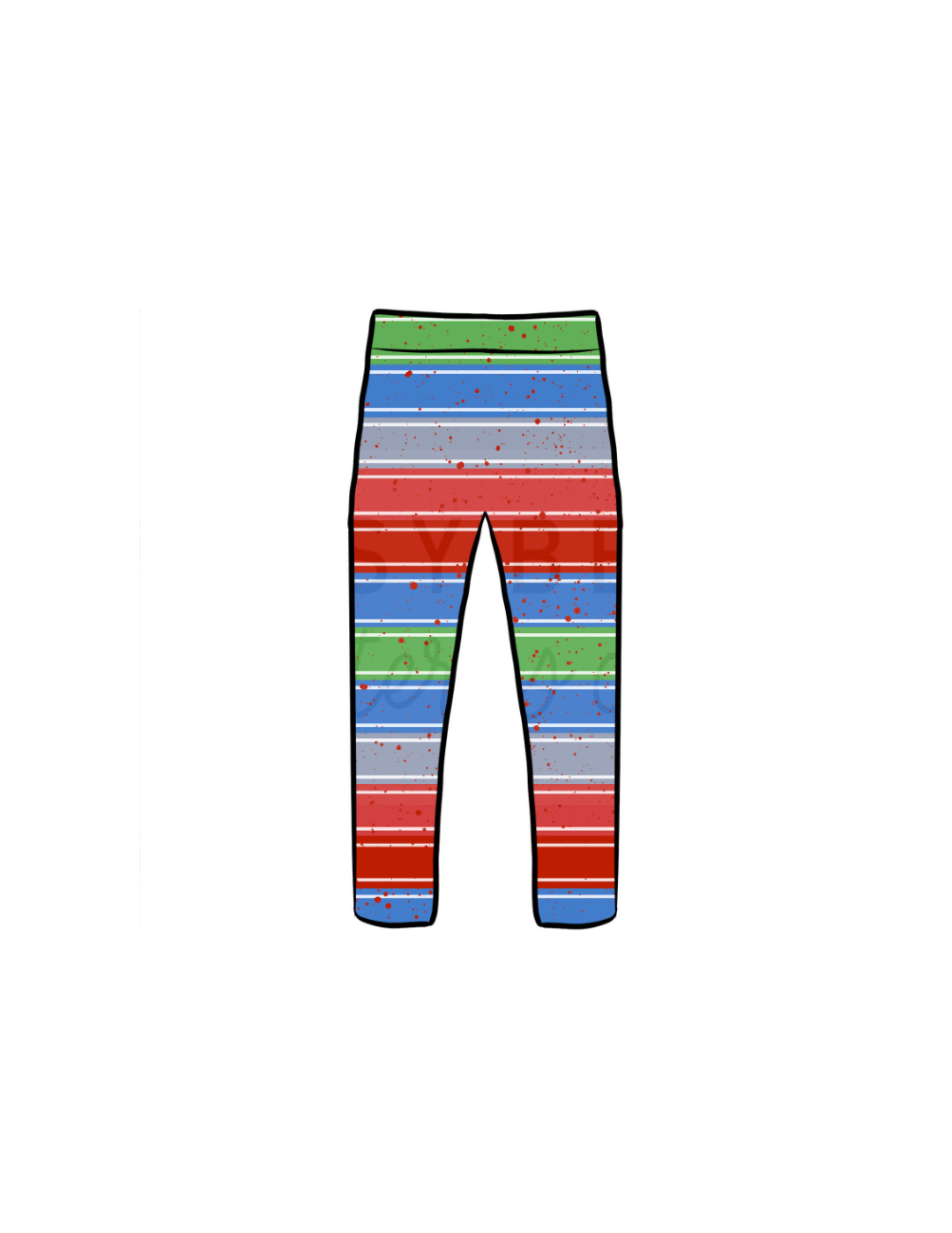 Chucky stripes leggings