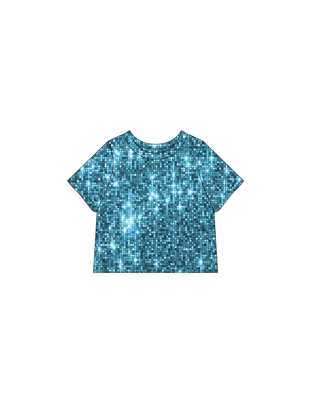 Blue sparkle tee shirt