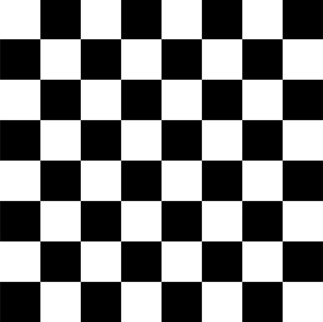 Black/ white checkered shorts