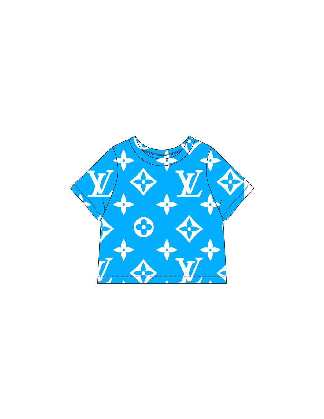 Blue Lv tee shirt