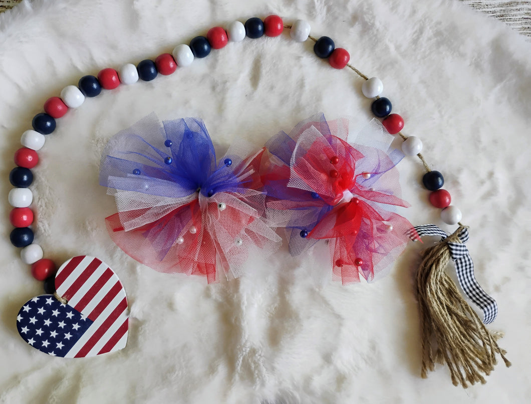 4th tulle pearl piggies