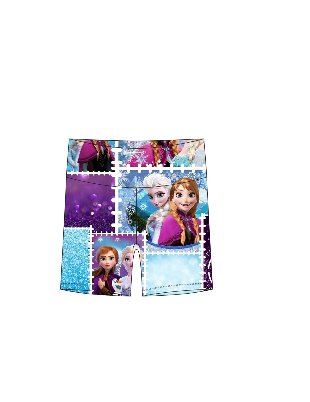 Frozen biker shorts