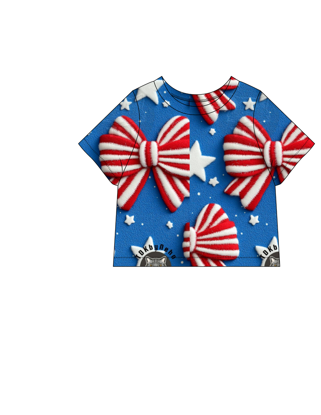 4th bows tee shirt