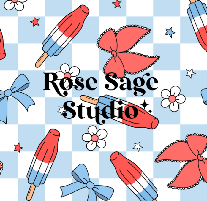 4th popsicle bow/ piggies