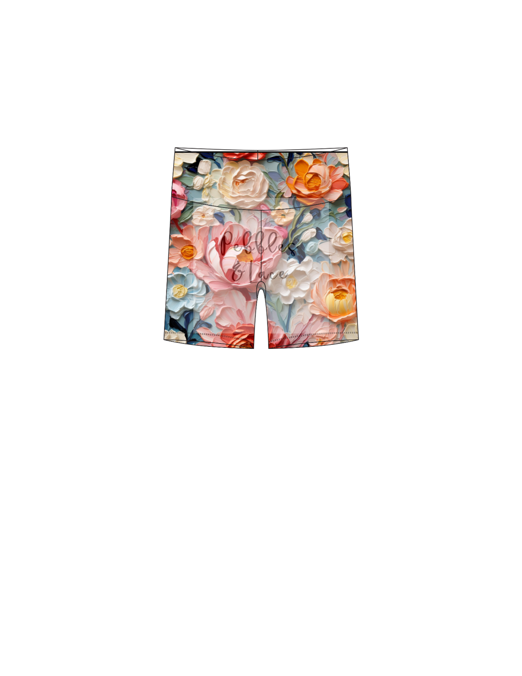 Floral biker shorts