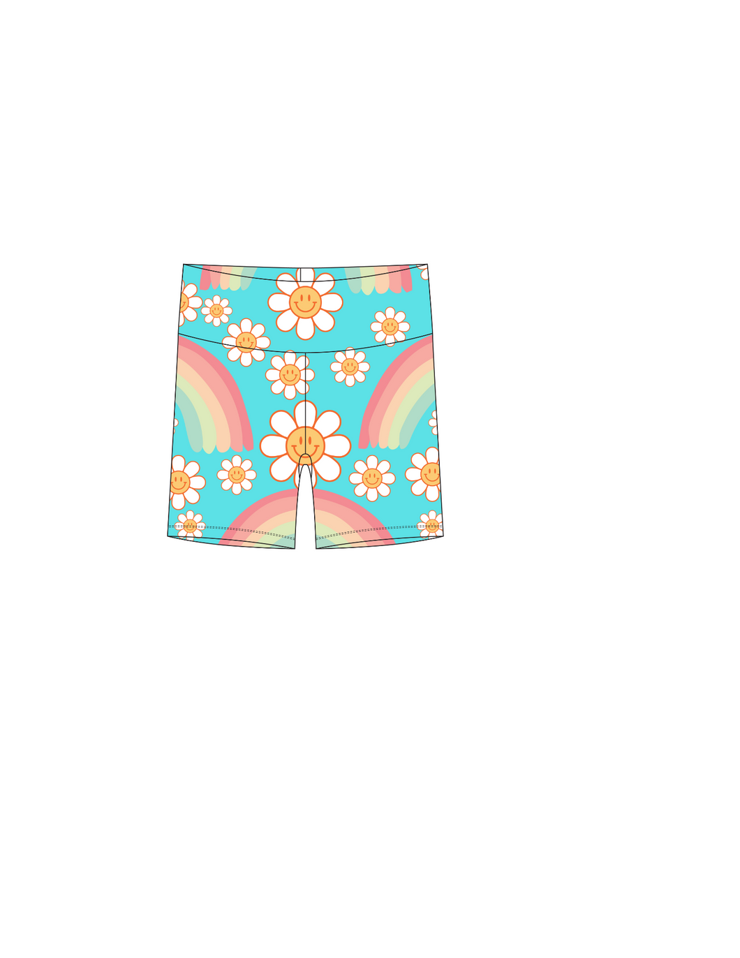 Floral biker shorts