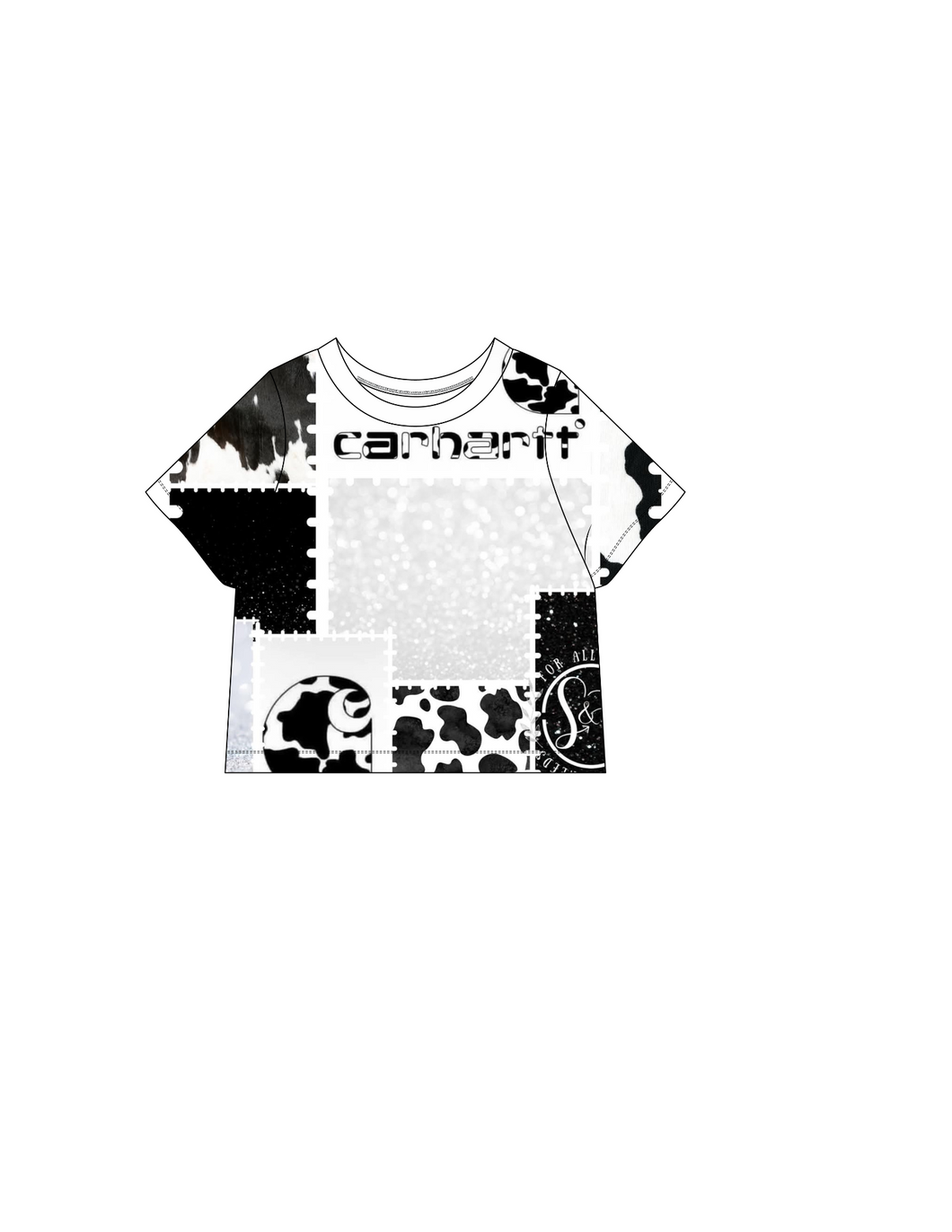 Black/ white Carhartt tee shirt