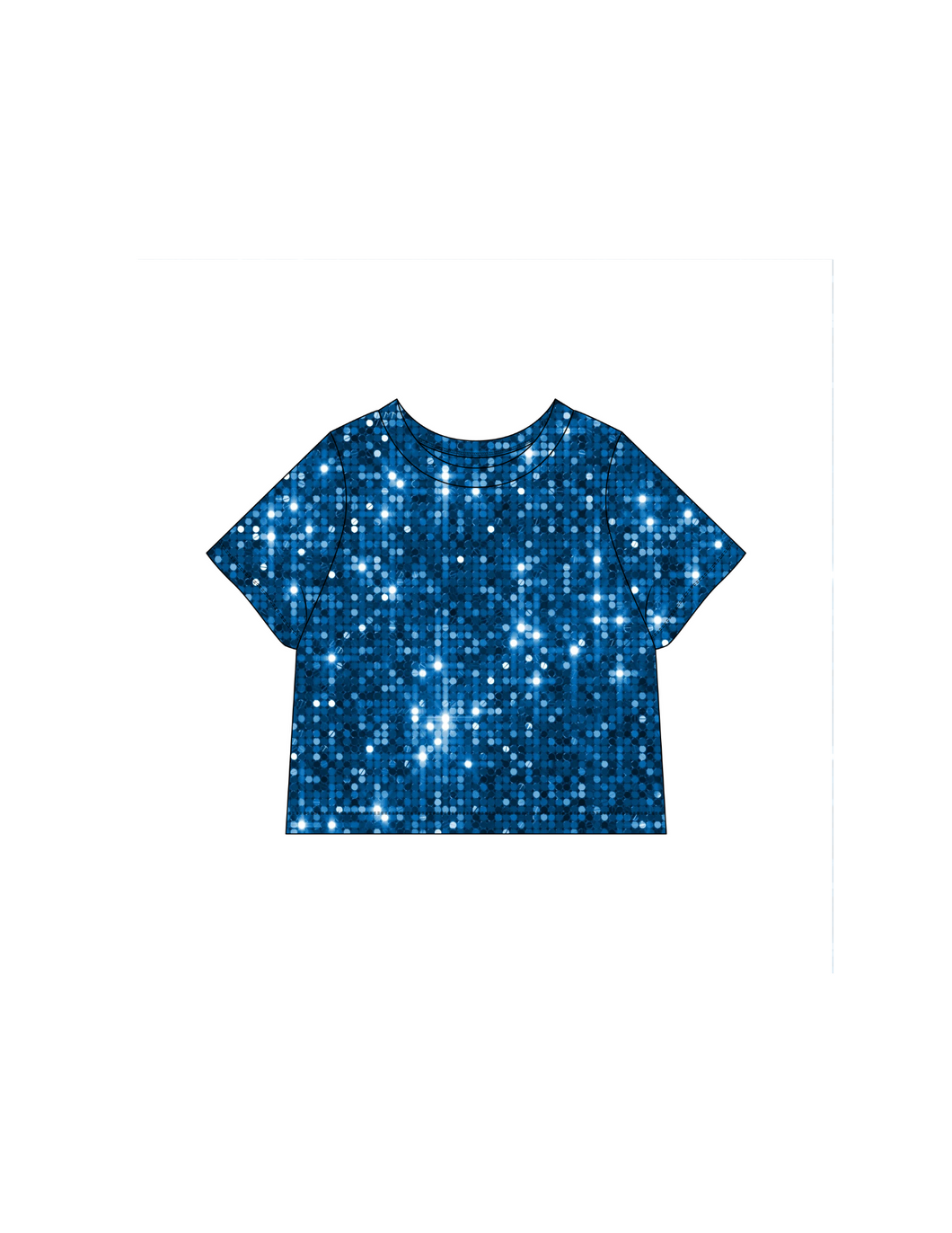 Blue sparkle tee shirt