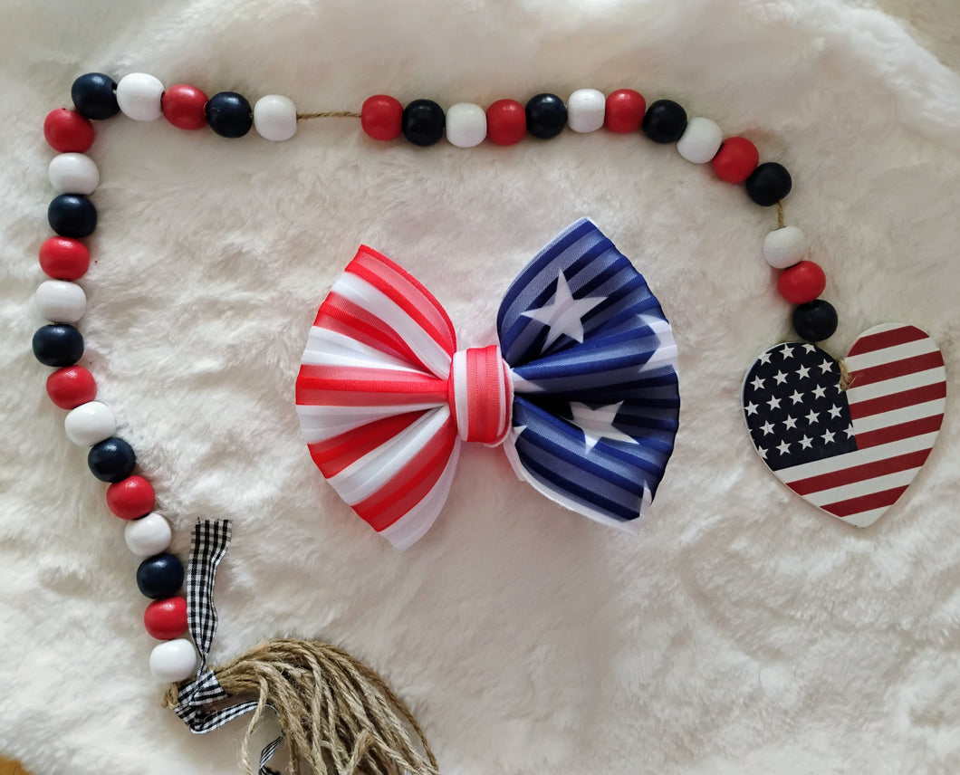 2 toned flag bow