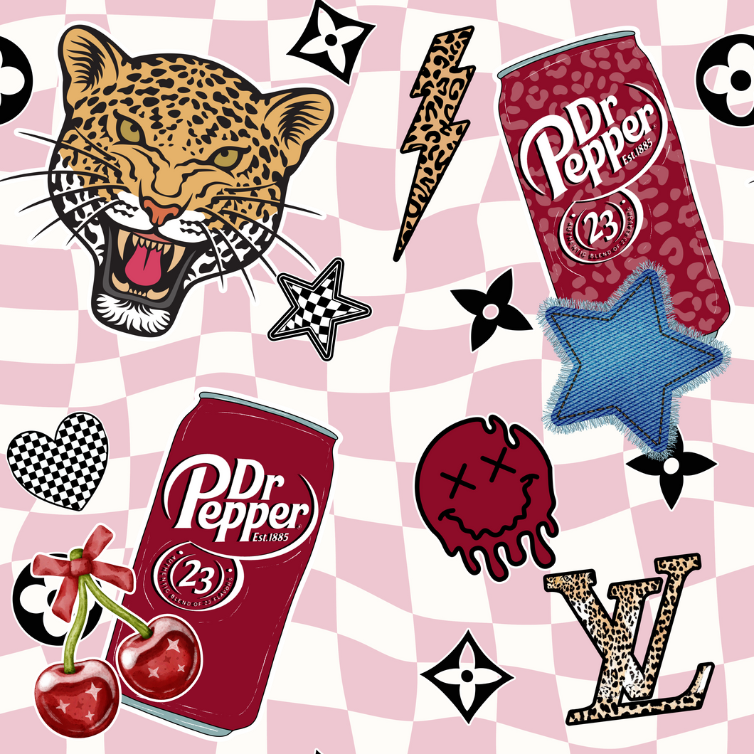 Bow/ piggie Dr. Pepper