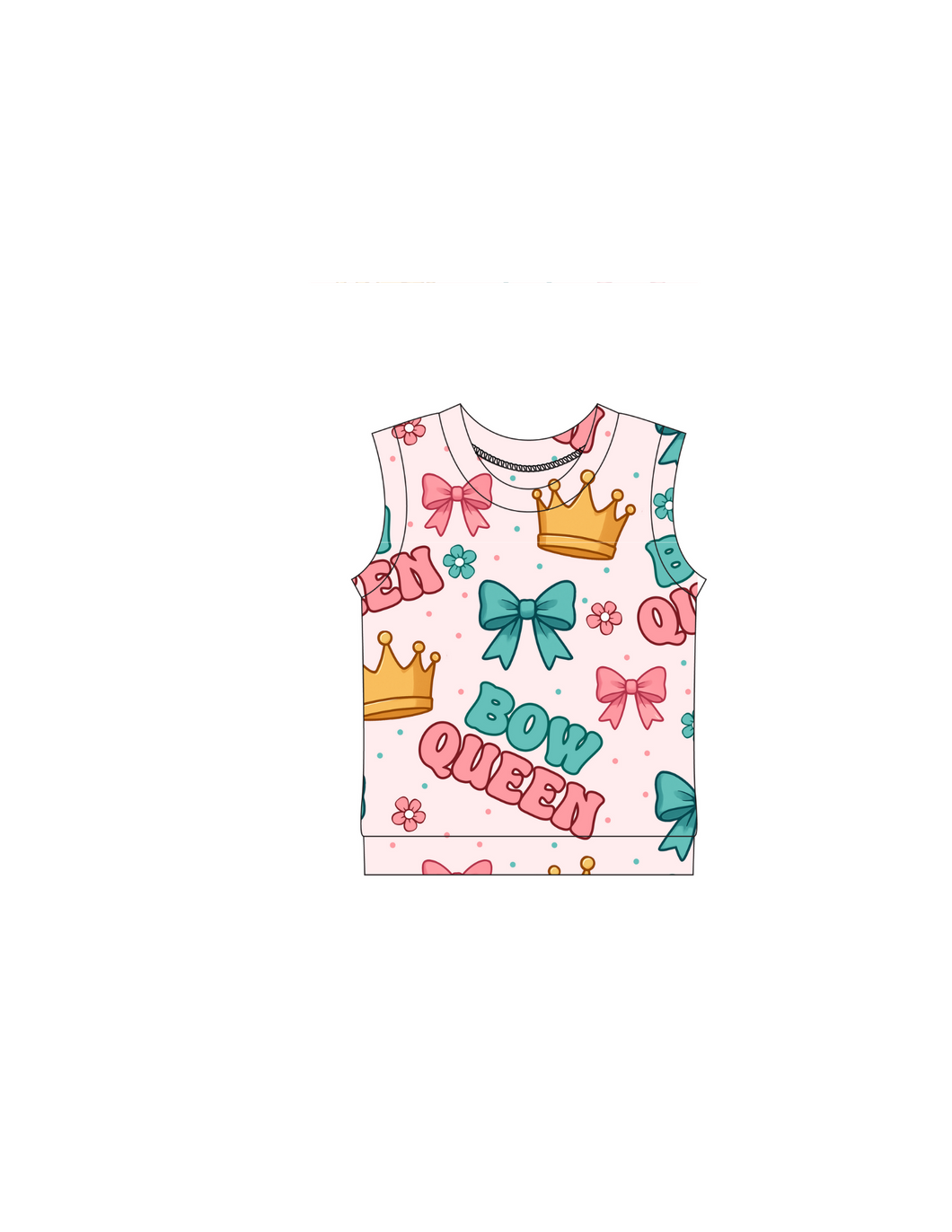 Bow queen tank top 👑
