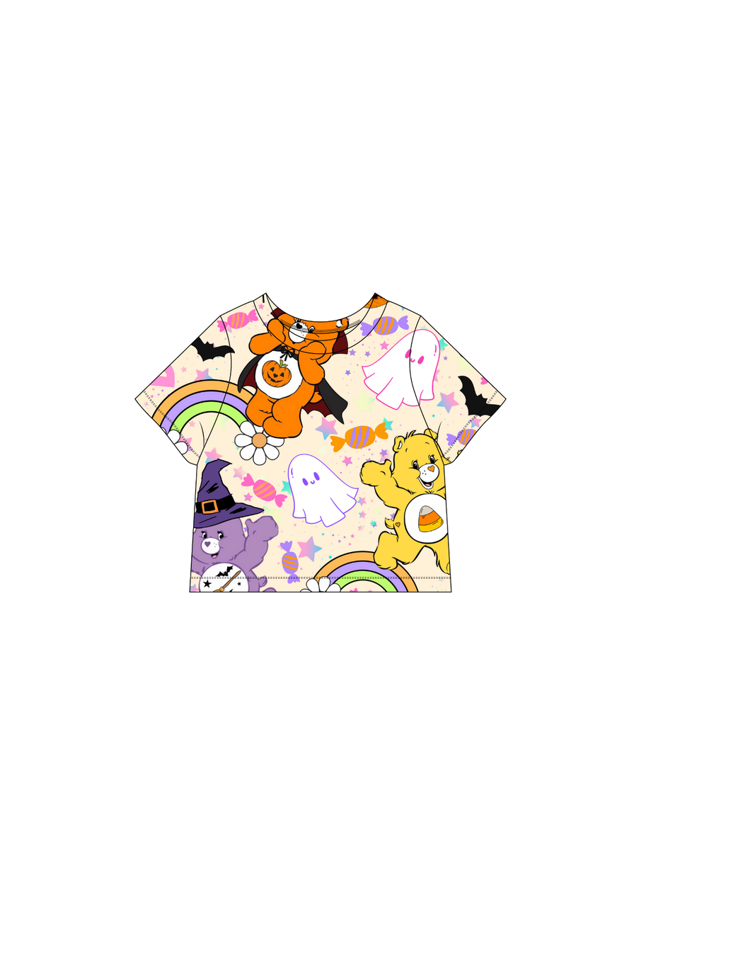 Carebear Halloween tee shirt