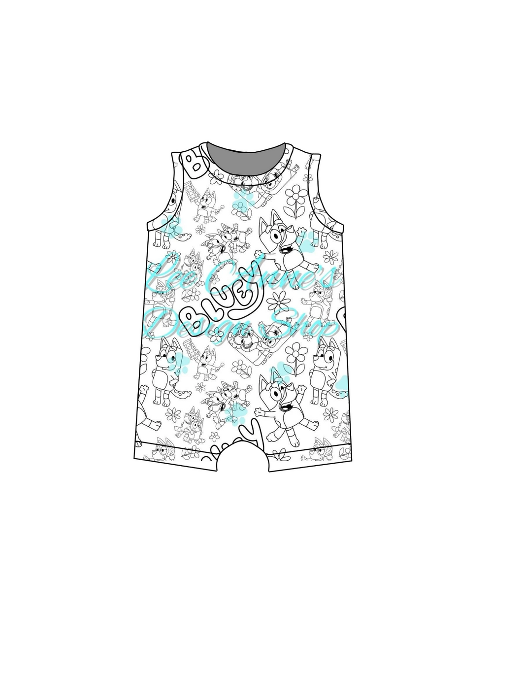 Bluey color me romper