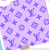 Bow/ piggie purple LV